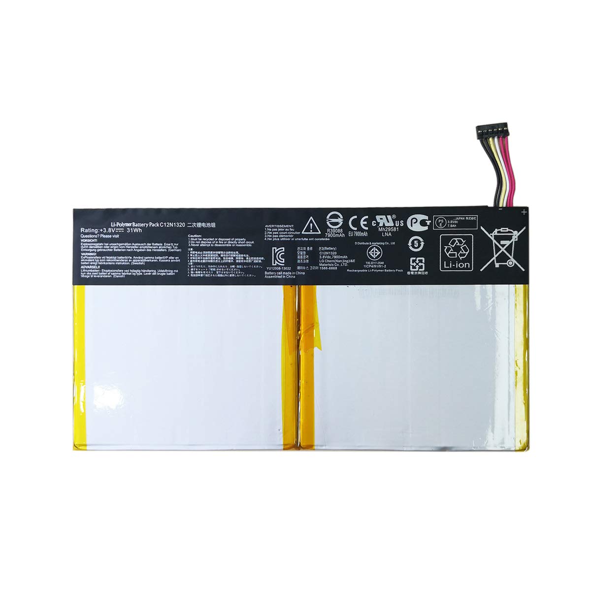 31Wh C12N1320 Asus T100TA-C1-RD (S) Transformer Book T100T T100TAF T101TA Tablet Asus Laptop Battery Laptop Batteries JS Bazar