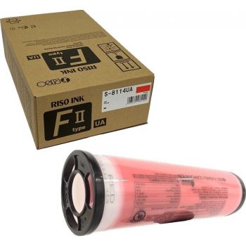 Risograph Red Ink Box of (2) 1000ML Tubes (S-8114UA) Cartridges JS Bazar