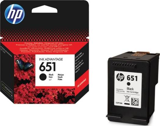HP 651 Black Original Ink Advantage Cartridge : C2P10AE Cartridges JS Bazar