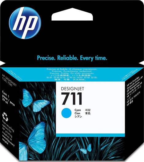 HP 711 29-ml Cyan Ink Cartridge : CZ130A Cartridges JS Bazar