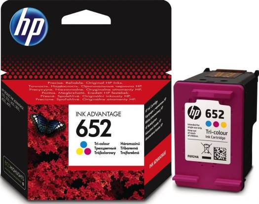 HP 652 Tri-color Original Ink Advantage Cartridge : F6V24AE Cartridges JS Bazar
