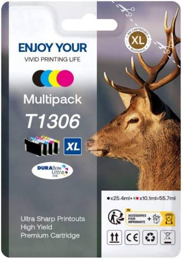 Gohepi High Yield Compatible Ink Cartridge, - T1306XL Cartridges JS Bazar