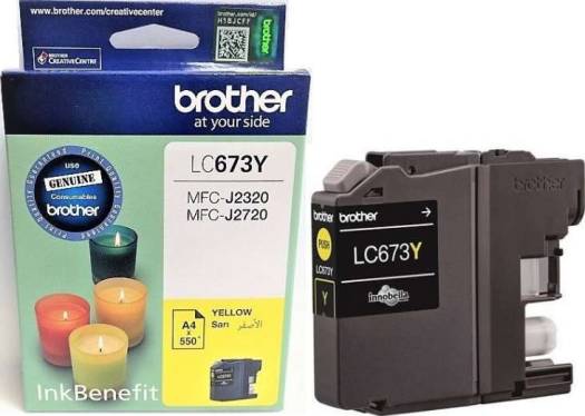Brother LC-673 Yellow Ink Cartridge : LC673Y Cartridges JS Bazar