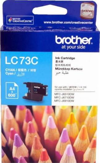 Brother LC73 Ink Cartridge Cyan LC73 Cyan Cartridges JS Bazar