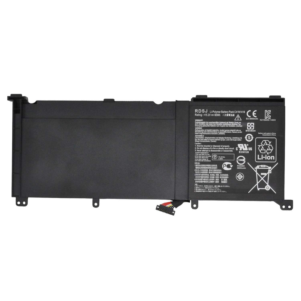 60Wh C41N1416 Asus ZenBook Pro UX501L ZenBook Pro UX501J ZenBook Pro UX501JW Tablet Battery - JS Bazar