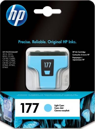 HP 177 Light Cyan Original Ink Cartridge : C8774HE Cartridges JS Bazar