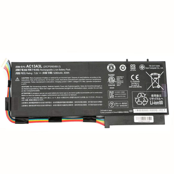 AC13A3L Acer Laptop Battery for Acer Aspire P3 Series, TravelMate X313 Series Laptop Batteries JS Bazar