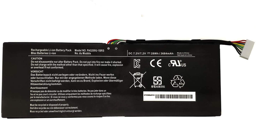 28Wh PA5209U-1BRS Toshiba Satellite L10W-CBT2N01, Satellite L10W-CBT2N02 Replacement Laptop Battery - JS Bazar