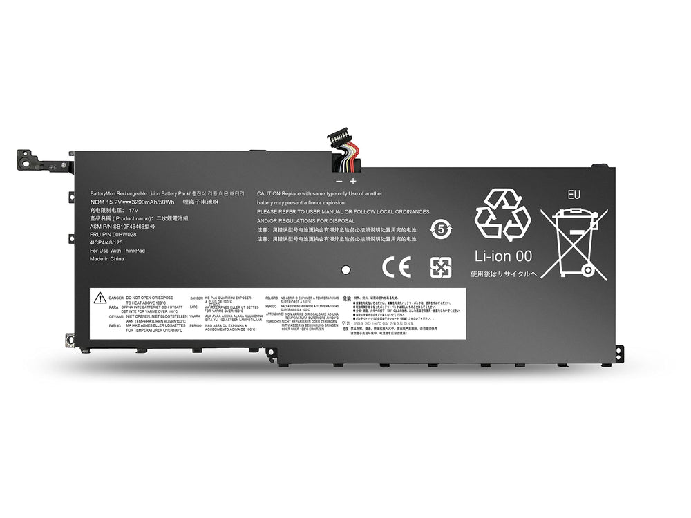 15.2V 52wh 00HW028 Lenovo ThinkPad X1 Carbon X1C yoga 20FB002VGE 20FB003RGE 20FB0043GE SB10F46466 Battery - JS Bazar