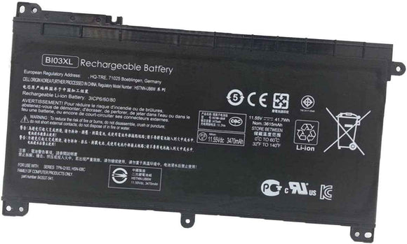 ON03XL Replacement HP Pavilion X360 13-U000NB, Stream 14-AX001NU BI03XL Laptop Battery Laptop Batteries JS Bazar