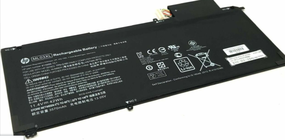 11.4V 42wh 3570MAH Replacement ML03XL HP Spectre X2 12-A000 12-A001DX HSTNN-IB7D 814277-005 813999-1C1 Laptop Battery Laptop Batteries JS Bazar
