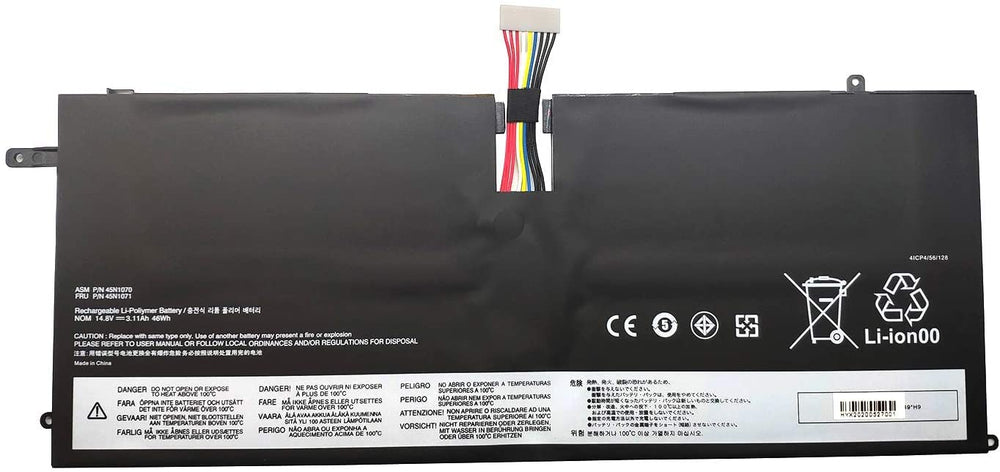 46wh ASM 45N1070 45N1071 Lenovo ThinkPad X1 For Carbon X1C Series 3444 3448 3460 Tablet Replacement Laptop Battery - JS Bazar