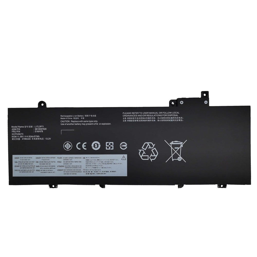 L17M3P72 Lenovo ThinkPad T480s 20L7001BAU, ThinkPad T480S-20L8S02E00-CAMPUS Replacement Laptop Battery - JS Bazar