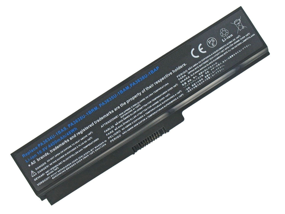 PA3728U-1BRS Toshiba Satellite Pro L670, Satellite C655, C655D Series PA3635U-1BRM Replacement Laptop Battery - JS Bazar