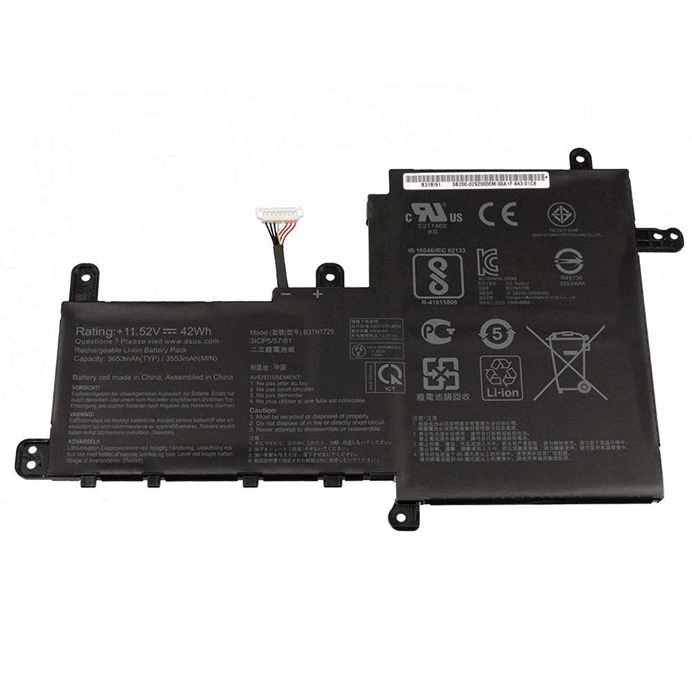 B31N1729 Asus VivoBook S15 K530FN-EJ219R, X530UA-1G, X530UA-2F Replacement Laptop Battery - JS Bazar